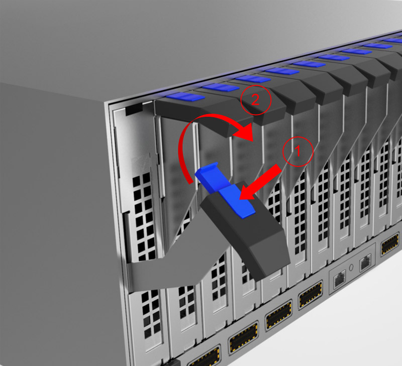 > PCI-E BOX wrench opening method.