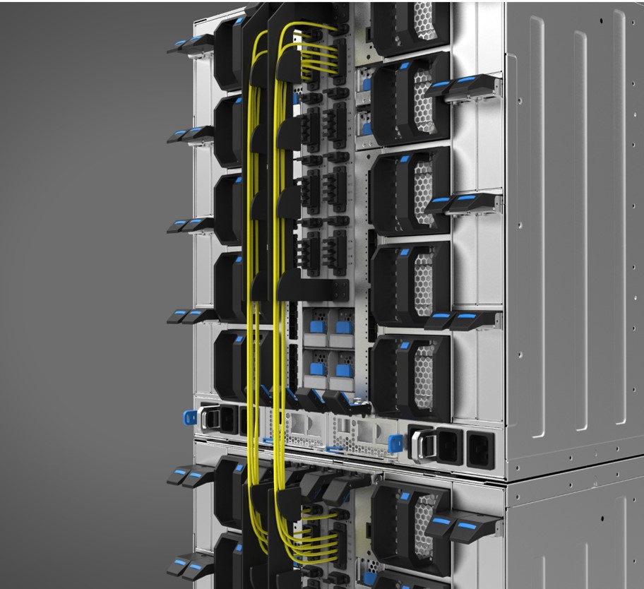 > The sheet metal cable rack is designed to fix and organize the cables, and it can also serve as a handle.