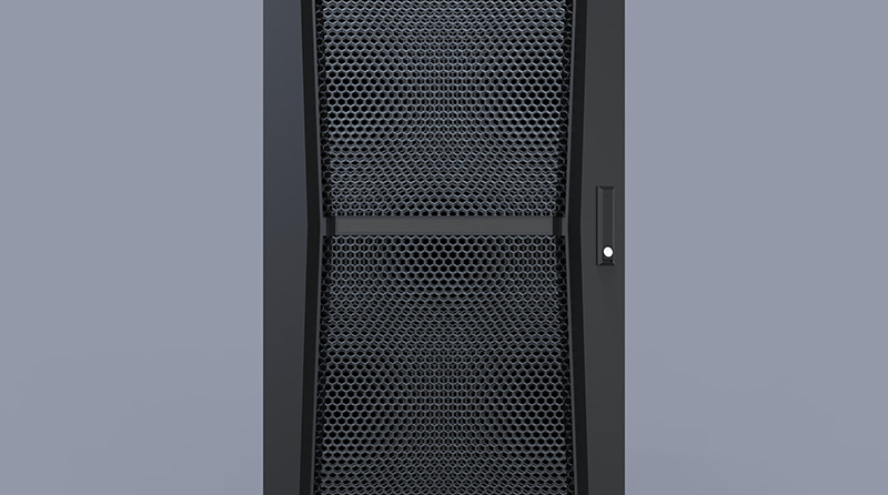 > Cabinet body Black The overall design is simple, strong, and layered.