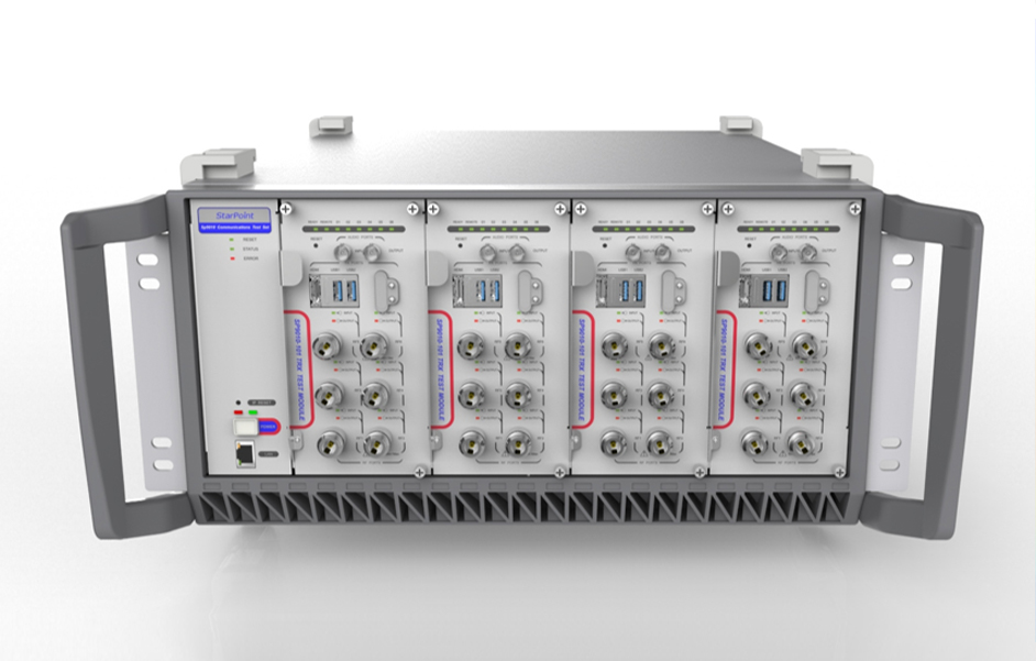 > The system adopts draft design. The system module is a vertical module, consisting of four RE modules and one power supply module. The system power supply is located behind the backplane. To avoid structural interference, the RE module is made into a special-shaped board.