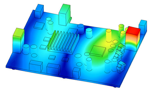 > Simulate the stable strength of radiator and structural parts under 5G gravity acceleration by vibration simulation.
